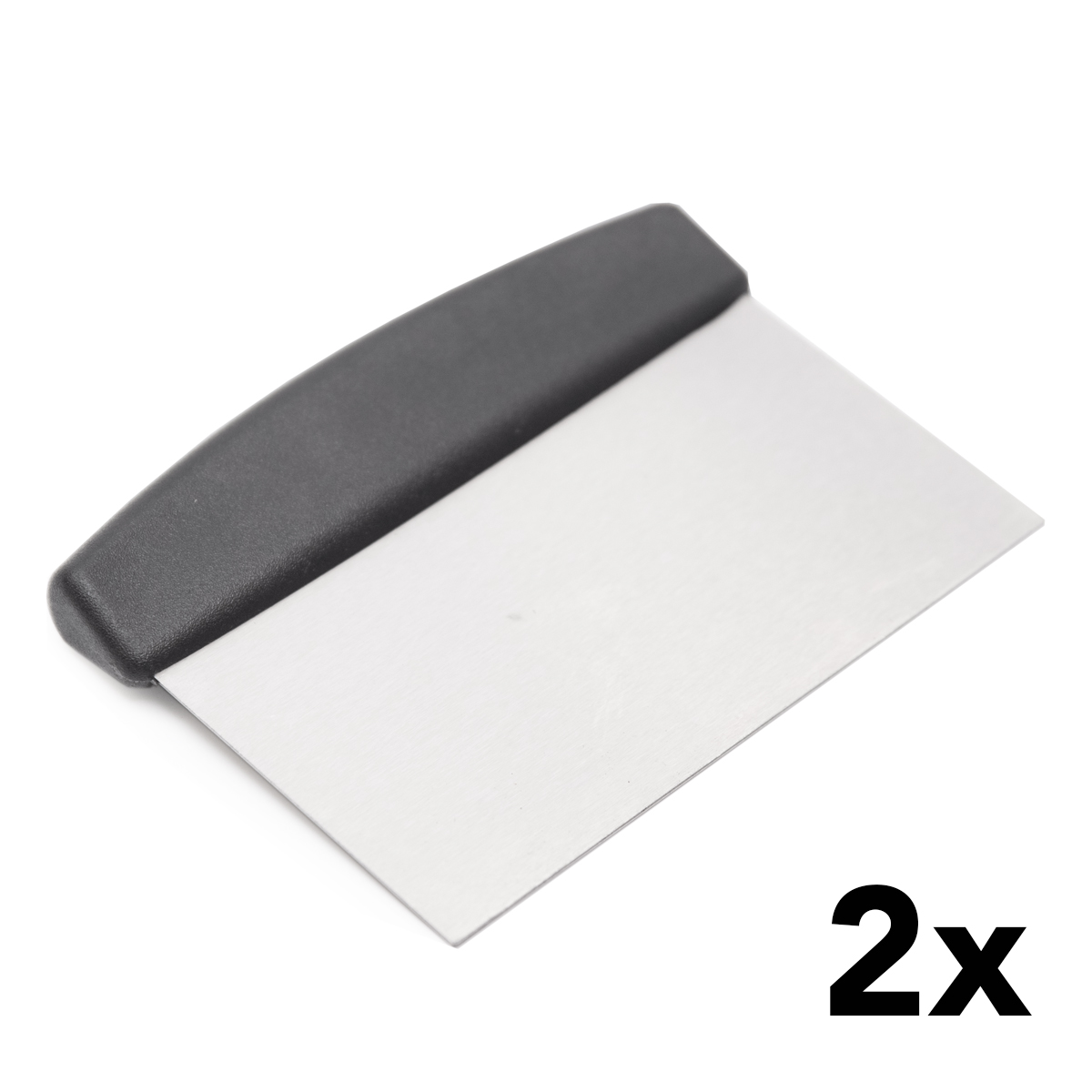 HCB RVS Deegschraper Schraper 15,5 cm - set van 2