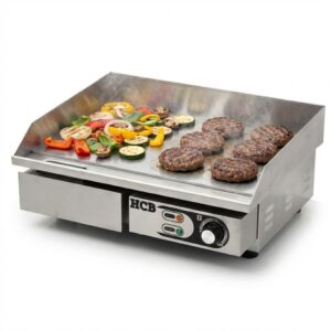 HCB Bakplaat - glad - 55 cm - 230V - RVS