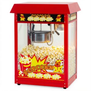 HCB Popcornmachine - luxe - rood - 230V