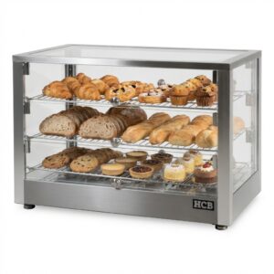 Vitrina calentadora HCB - 70 cm - 115 litros - 230 V - acero inoxidable