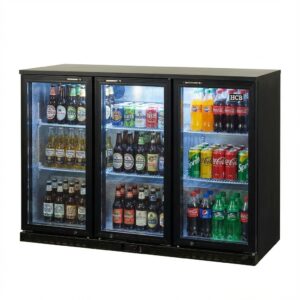 HCB Barkoeling - glazen klapdeuren - 337 liter - 135 cm - 230V