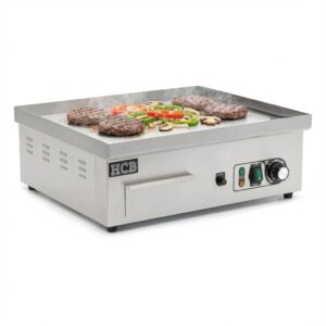 HCB Bakplaat - glad - 55 cm - 230V - RVS