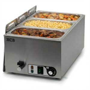 HCB Bain marie - 3 x 1/3 GN - 230V - RVS