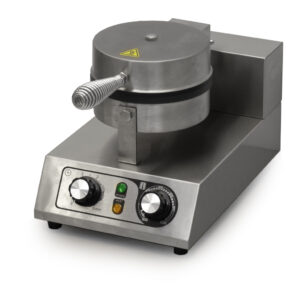 HCB Waffle Maker - round waffles - timer - 230V - stainless steel