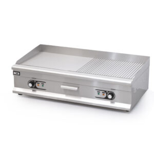 HCB Griddle - 1/2 ribbed - 100 cm - 400V - Stainless Steel