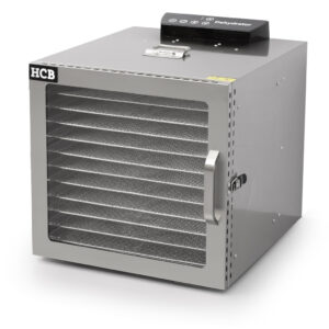 Secador de alimentos HCB - 12 bandejas - horno de secado de acero inoxidable - deshidratador - 230 V - acero inoxidable