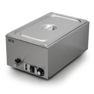 HCB Bain marie - 1 x 1/1 GN - with drain tap - 230V - Stainless steel