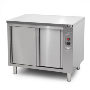 HCB Warmhoudkast - bordenwarmhoudkast - 100 cm - schuifdeur - RVS