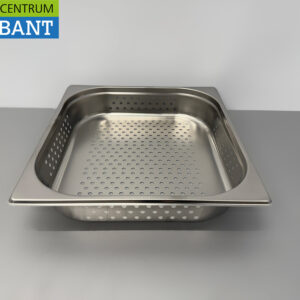 RVS Gastronorm bak GN bak 2/3 Diepte 65 mm geperforeerd Horeca