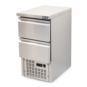 HCB Basic-line Saladette koelwerkbank - 2 laden - 43.5 cm - 230V - RVS