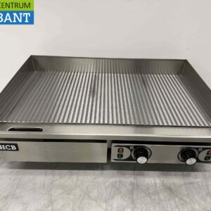 Stainless Steel Grill Plate, Ribbed, 73 cm, 400V, Food Service