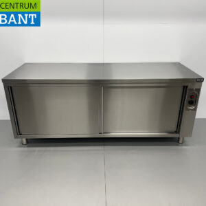HCB Warmer Cabinet - Plate Warmer Cabinet - 200 cm - Sliding Door - Stainless Steel