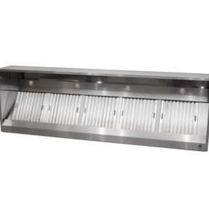 HCB Afzuigkap - doos model - 300 cm - RVS