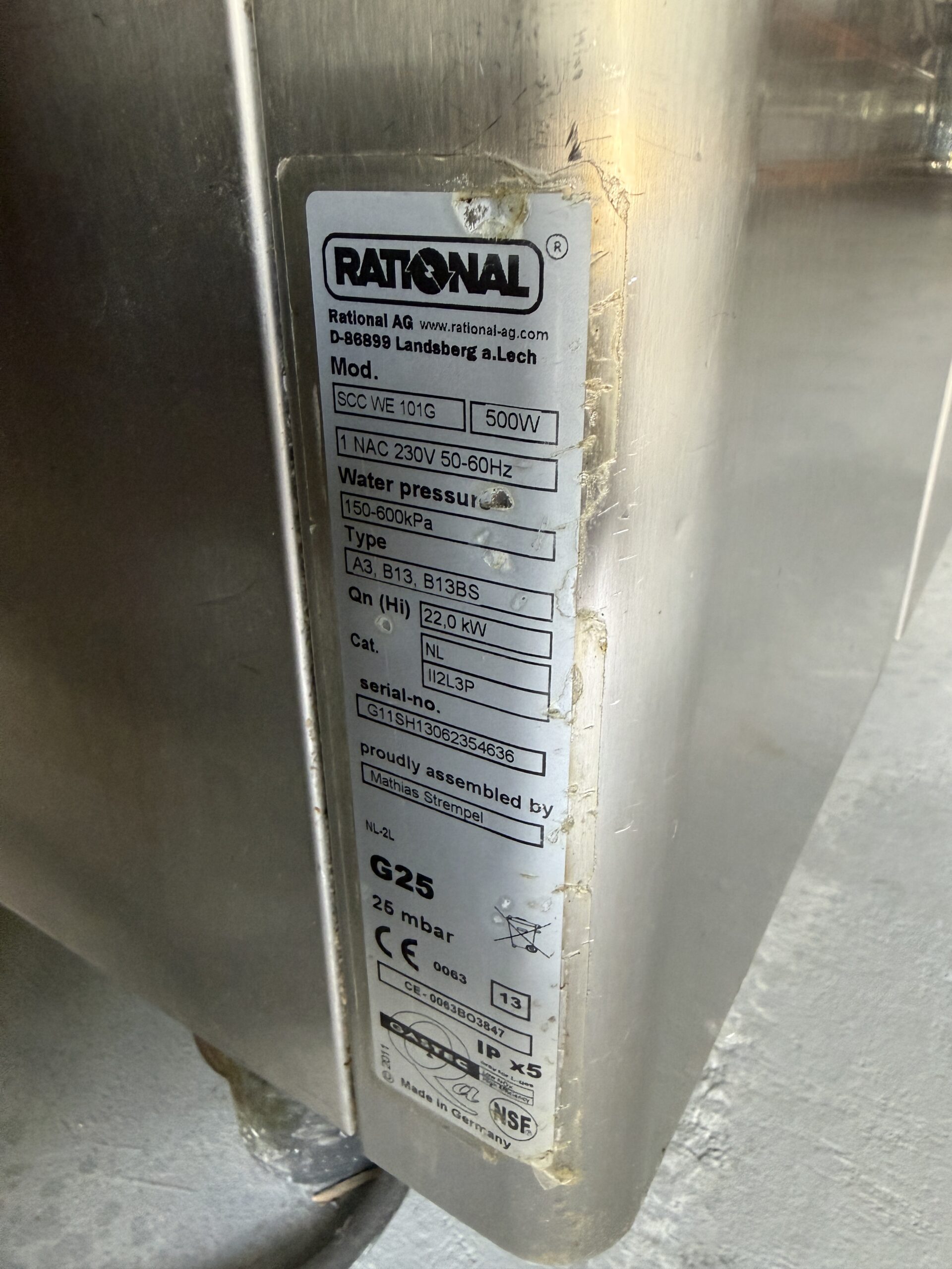 RVS Rational SCC SelfCookingCenter 10 x 1/1 GN PROPAAN - Afbeelding 6
