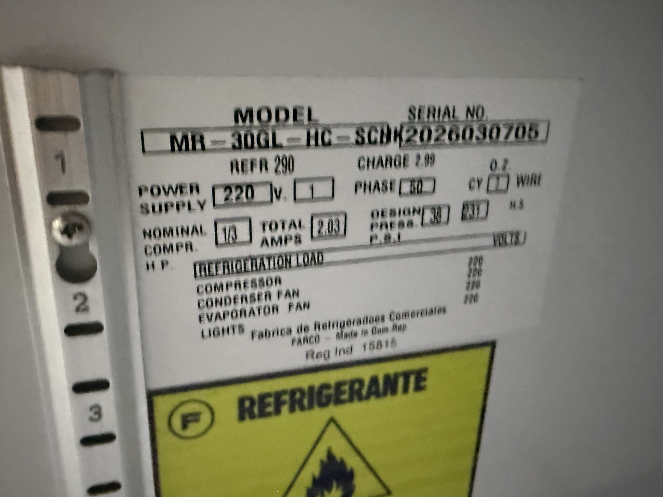 Farco Fogel, nevera de 3 puertas, 736 litros, 228,9 cm - Imagen 7