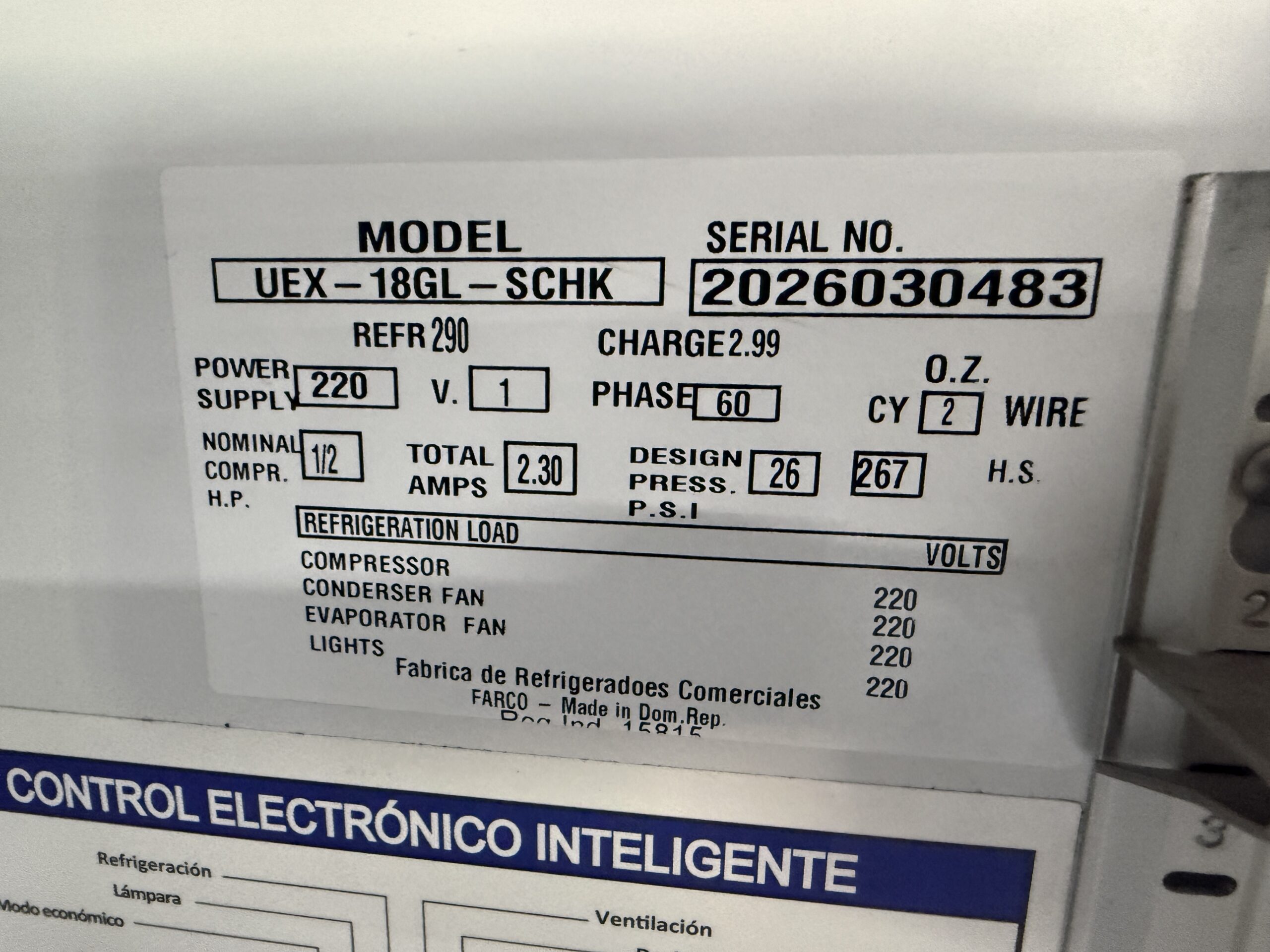 Farco Fogel Subzero, frigorífico con puerta de cristal, refrigeración Subzero a -7,5 grados, 510 litros - Imagen 7