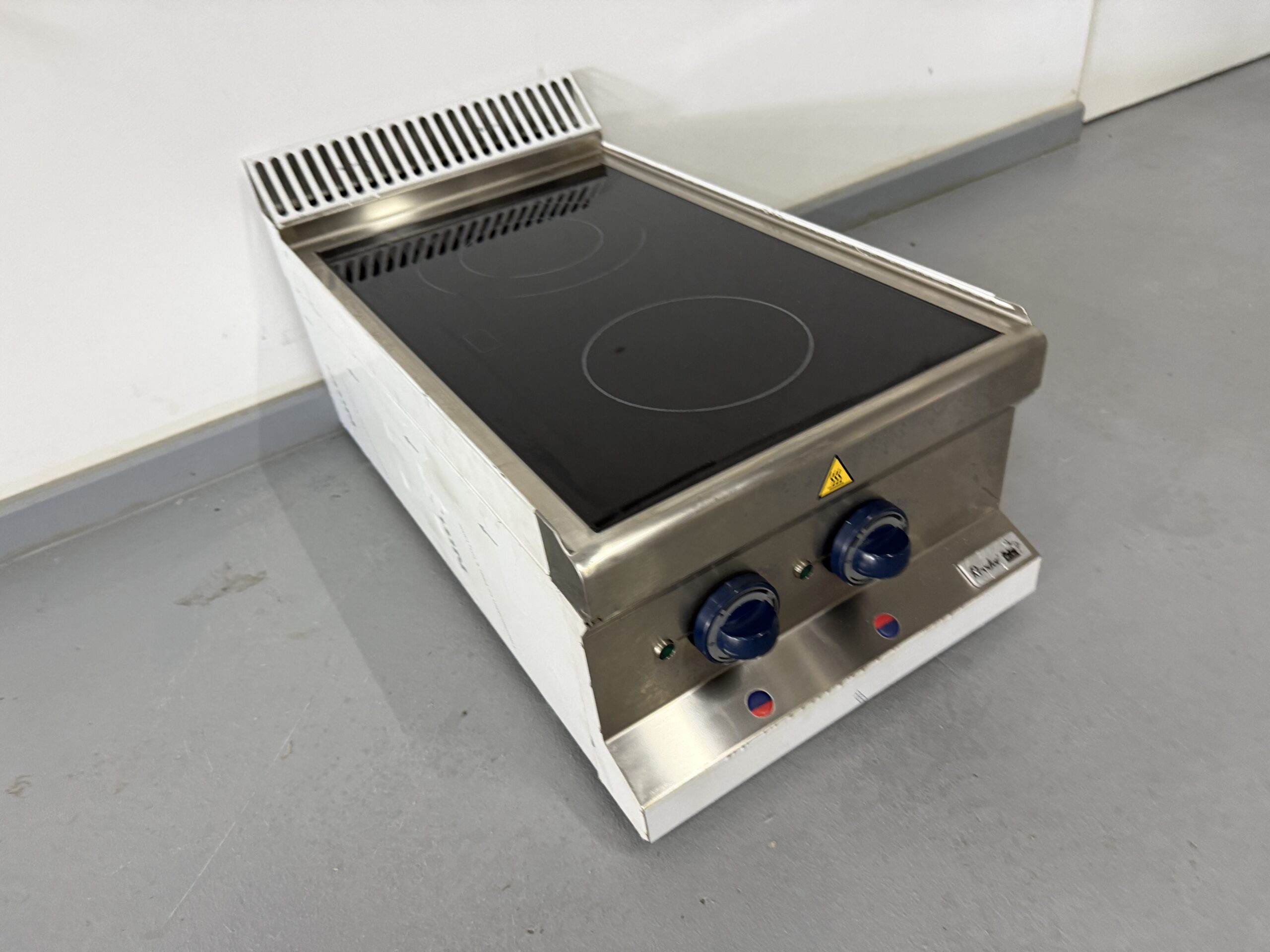 Roeder RVS 2 pits keramische kookplaat 40 cm 400V - Afbeelding 3