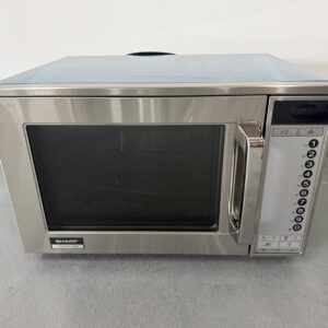 Microondas Sharp de acero inoxidable, 2100 vatios, 230 V