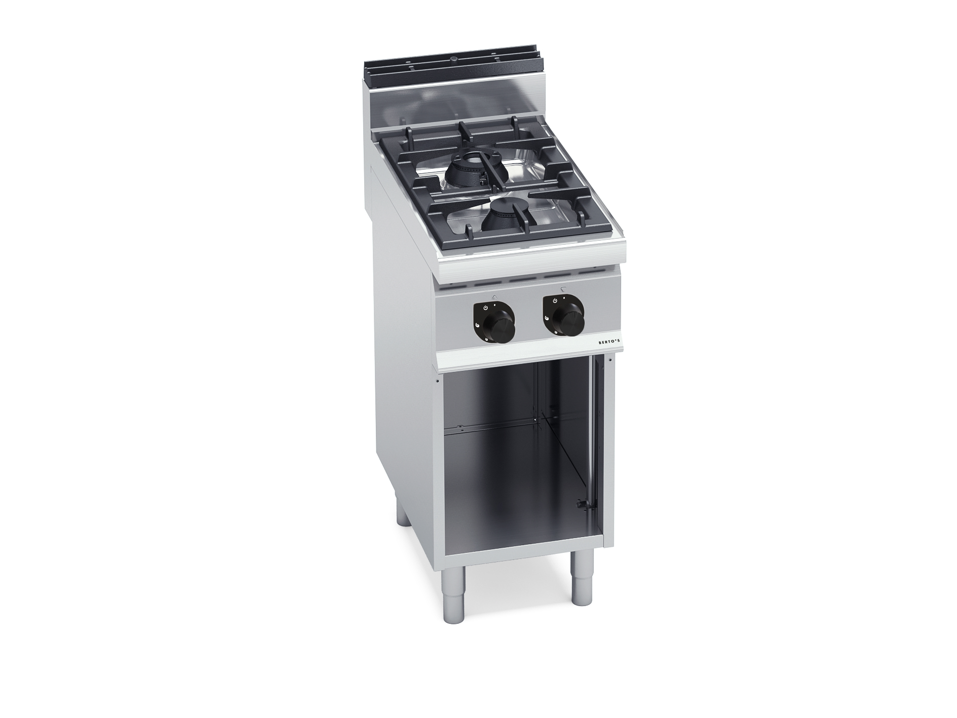Berto's RVS 2 Pits gasfornuis Max power 14 kW