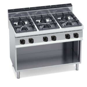 Berto's RVS 6 Pits gasfornuis Max power 42 kW