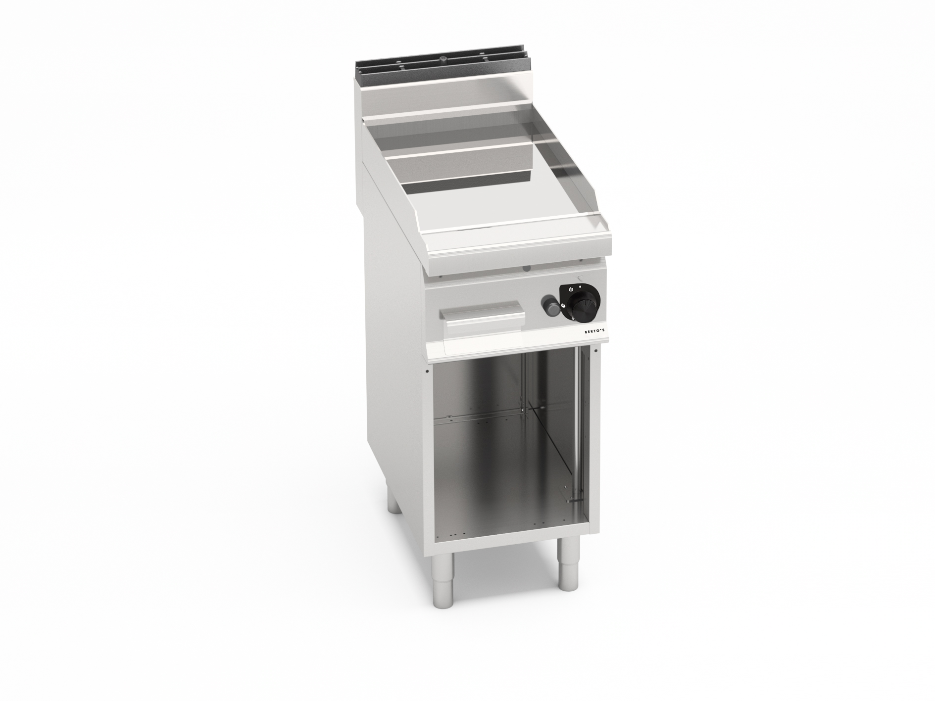 Berto's RVS Spiegelbakplaat Chroom 40 cm 6,9 kW