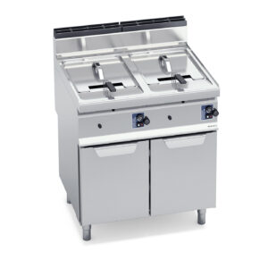 Berto's RVS Dubbele friteuse Turbo 2 x 20 liter 33 kW