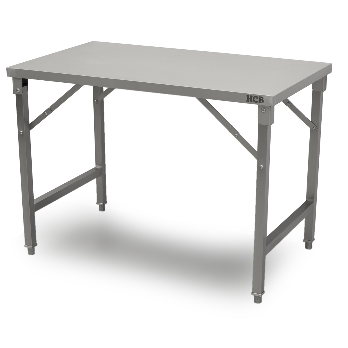 HCB Werktafel - inklapbaar - 120 x 70 x 85 cm - RVS