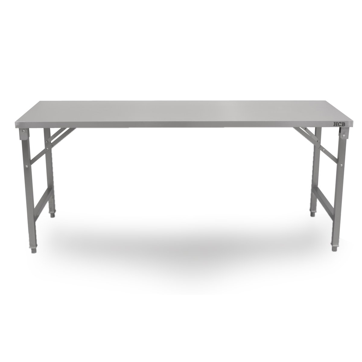 HCB Work Table - foldable - 200 x 70 x 85 cm - Stainless Steel - Image 8