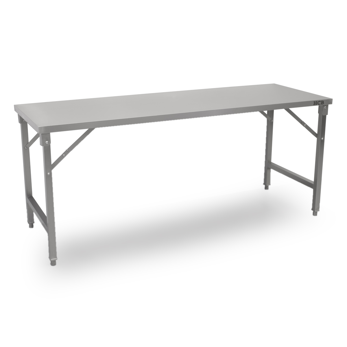 HCB Work Table - foldable - 200 x 70 x 85 cm - Stainless Steel - Image 2