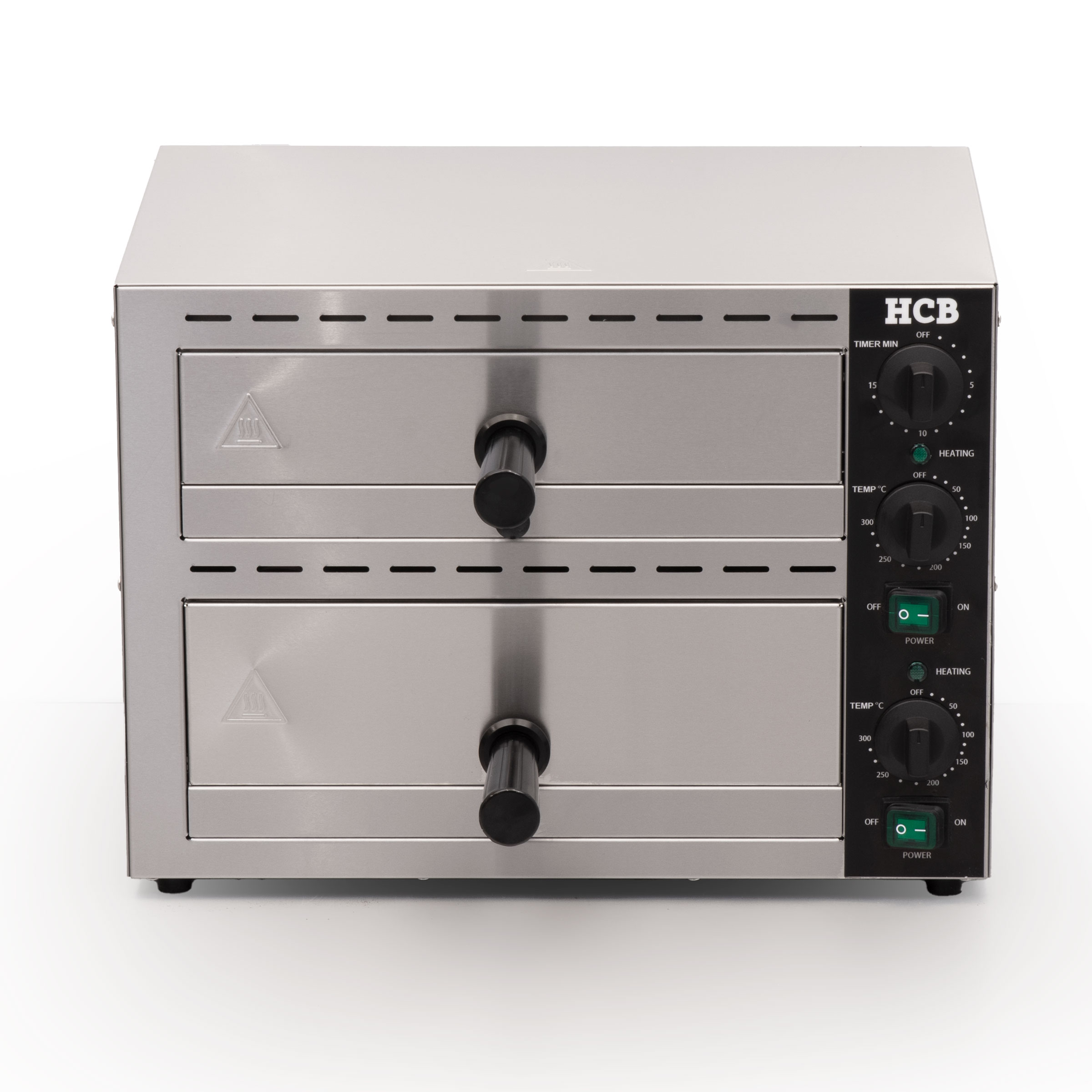 Horno doble para aperitivos HCB - horno para pizzas - 230 V - acero inoxidable - Imagen 6