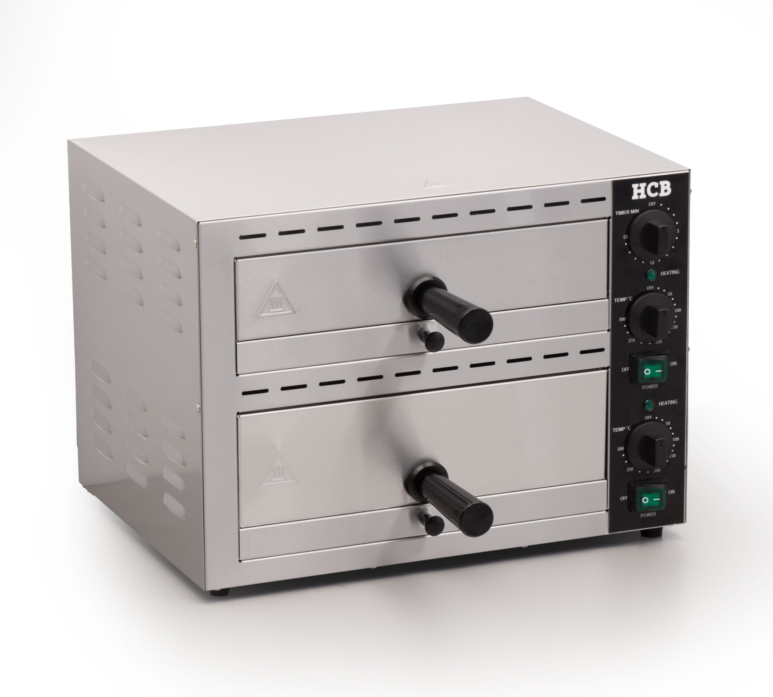Horno doble para aperitivos HCB - horno para pizzas - 230 V - acero inoxidable - Imagen 2