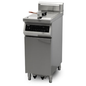 HCB Inductie friteuse - vetfiltersysteem - 20 liter - 400V - RVS