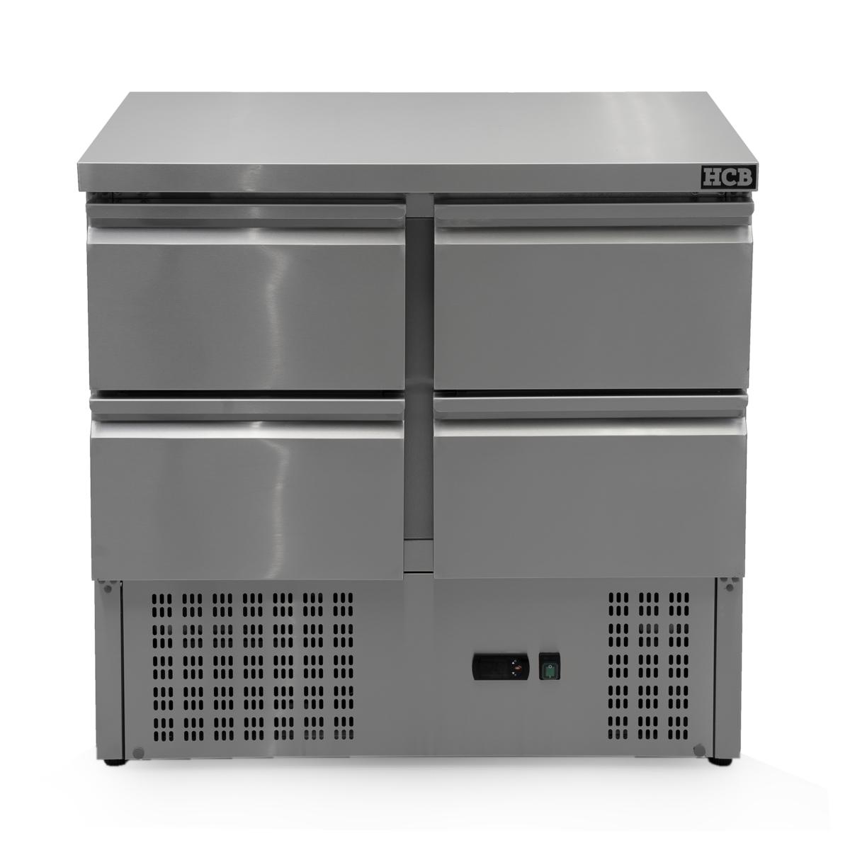 HCB Basic-line Koelwerkbank - 4 lades - 90 cm - 230V - RVS - Afbeelding 13