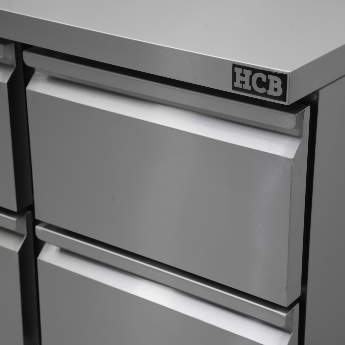 HCB Basic-line Koelwerkbank - 4 lades - 90 cm - 230V - RVS - Afbeelding 9