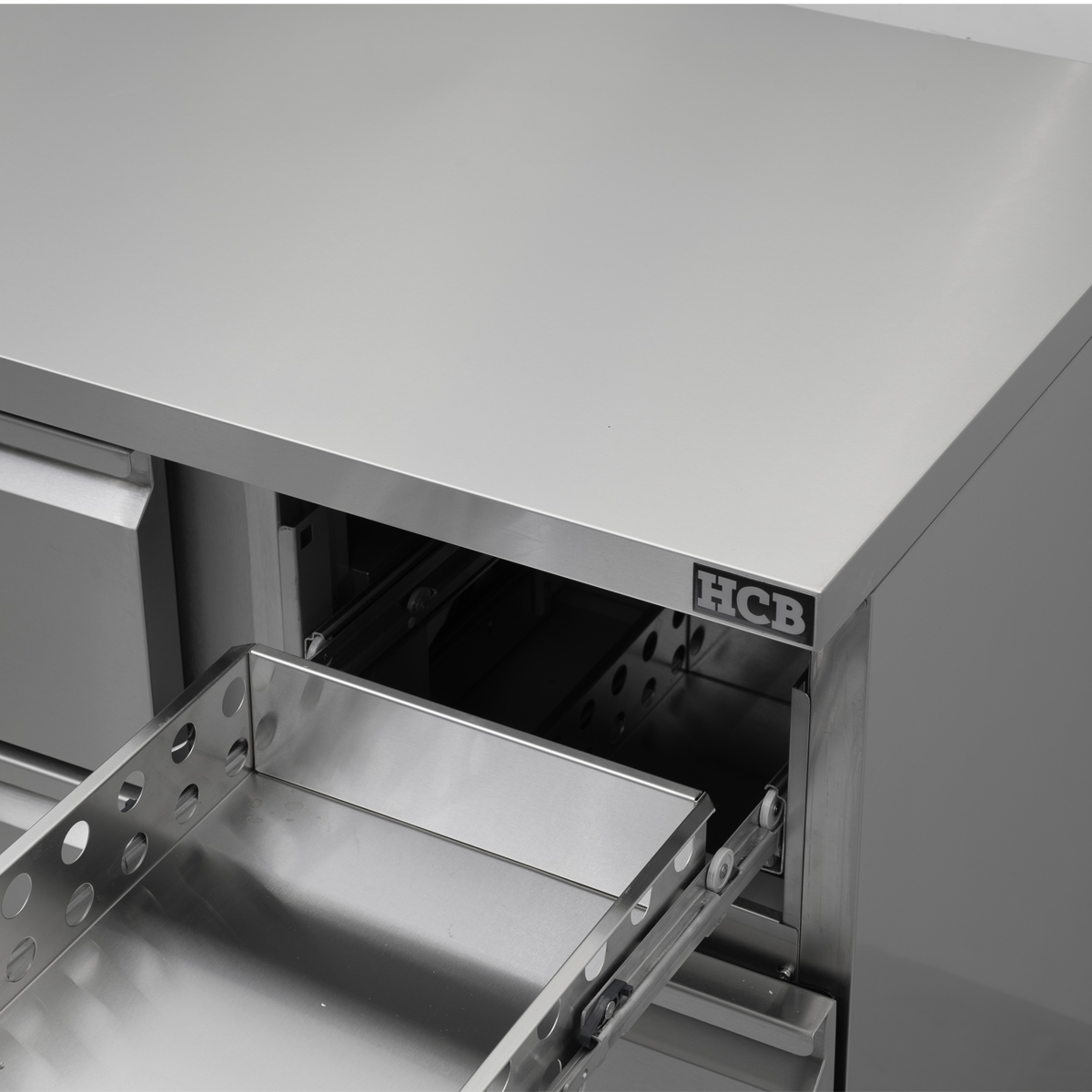 HCB Basic-line Koelwerkbank - 4 lades - 90 cm - 230V - RVS - Afbeelding 11