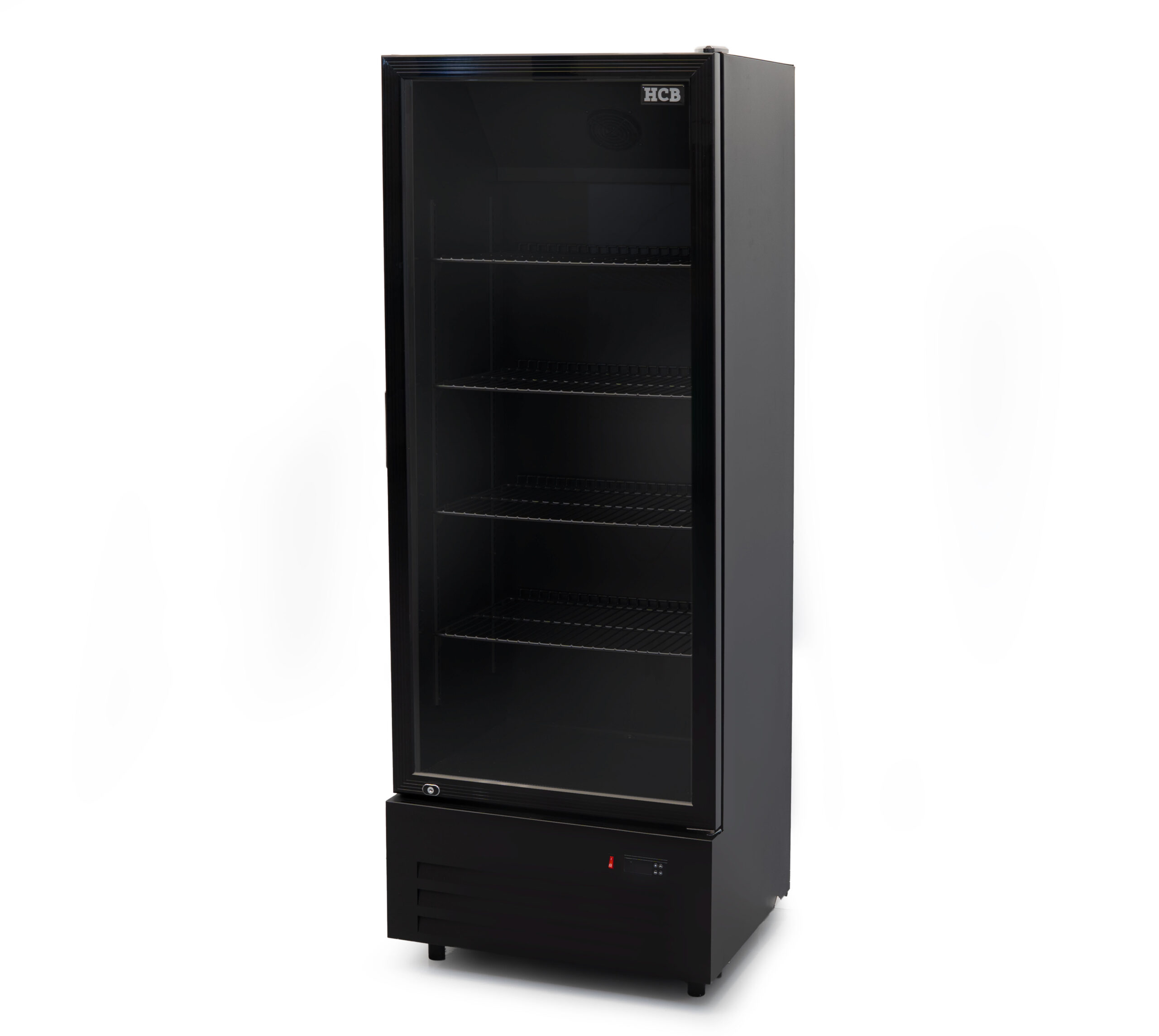 Nevera de cristal HCB - 289 litros - negro - 230 V