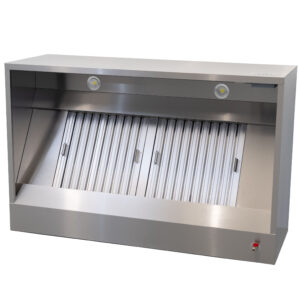 HCB Afzuigkap - doos model - met motor - 150 cm - 230V - RVS