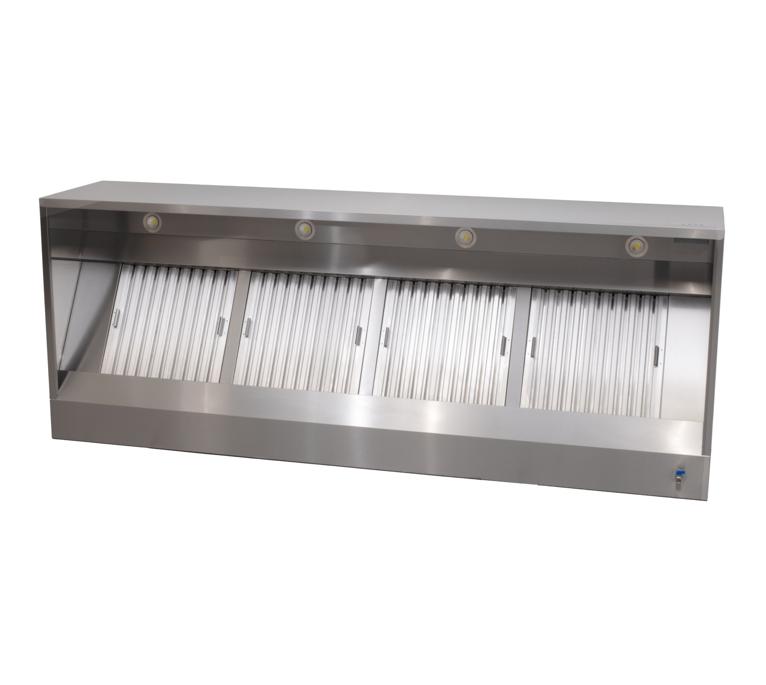 HCB Extractor hood - box model - with motor - 250cm - 230V - Stainless steel
