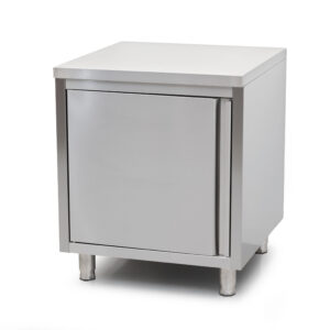 Armario de trabajo HCB - puerta abatible - 70 cm - acero inoxidable