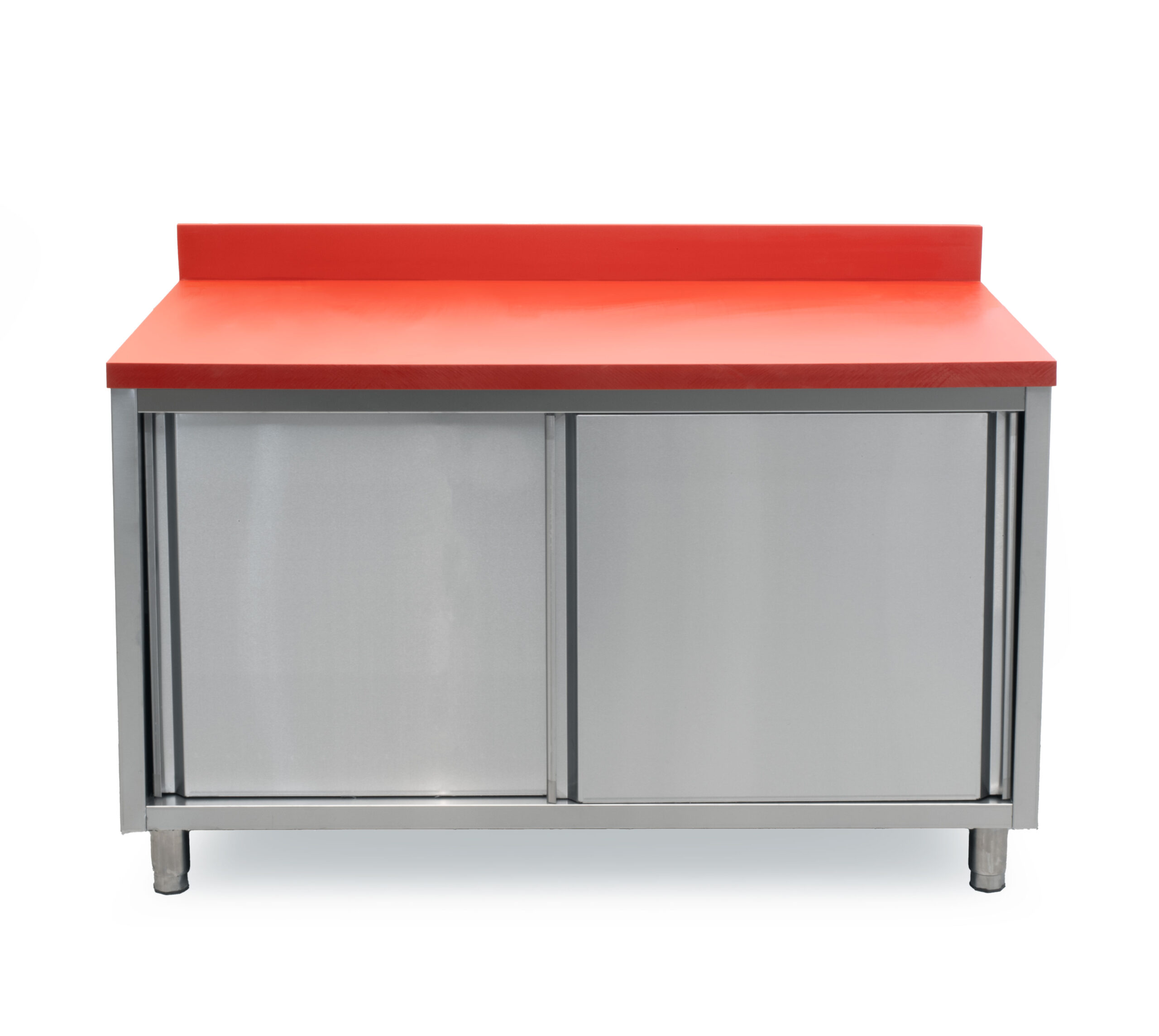 HCB Work Cabinet - Cutting Table - Sliding Doors - 140 cm - Stainless Steel - Polyethylene - Image 4