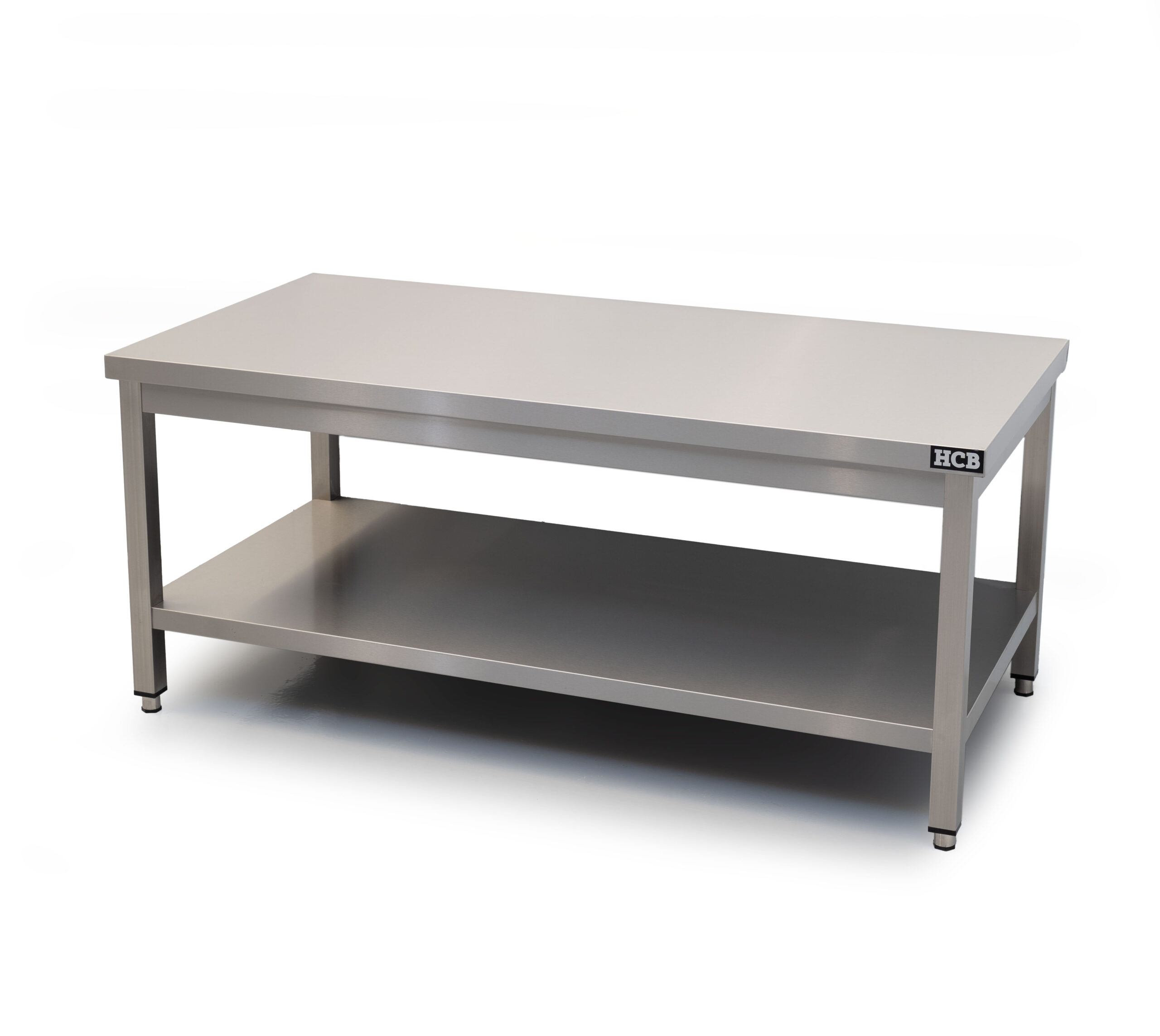 HCB Pro-line Work Table - with base - 140 x 70 x 60 cm - Stainless Steel