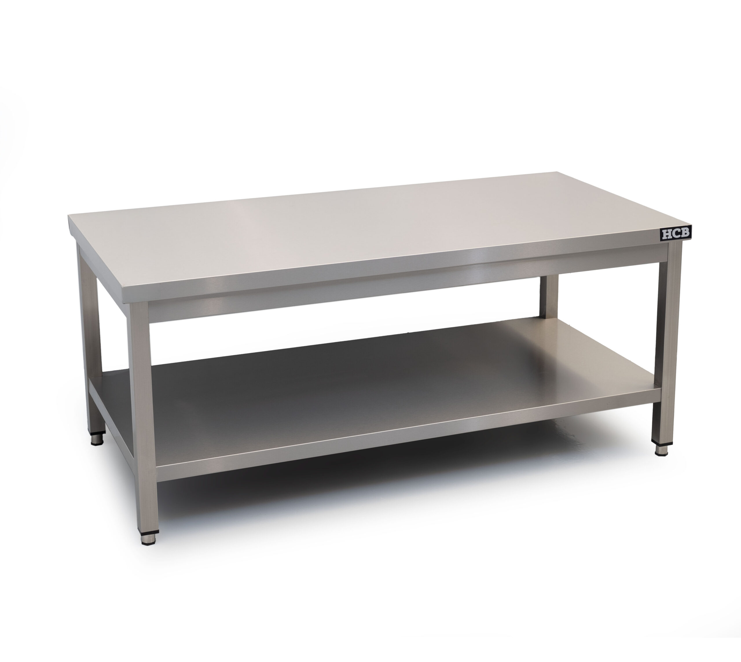 HCB Pro-line Work Table - with base - 140 x 70 x 60 cm - Stainless Steel - Image 2