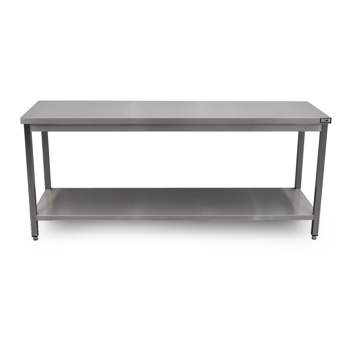 HCB Pro-line Work Table - with base - 200 x 60 x 85 cm - Stainless Steel - Image 9