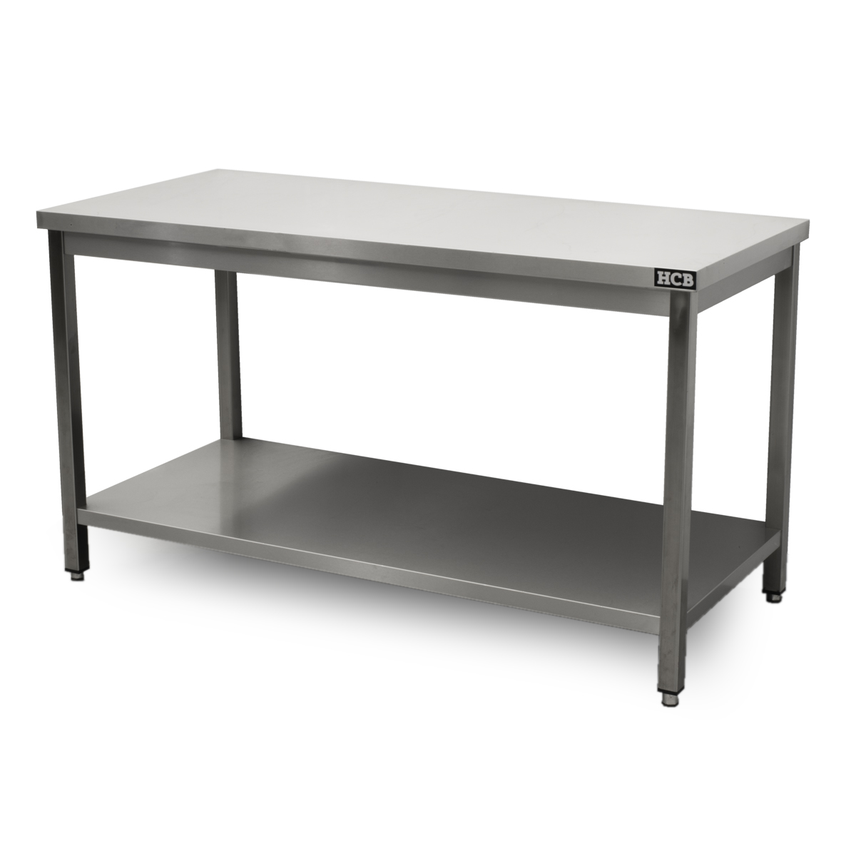 HCB Pro-line Work Table - with base - 150 x 70 x 85 cm - Stainless Steel
