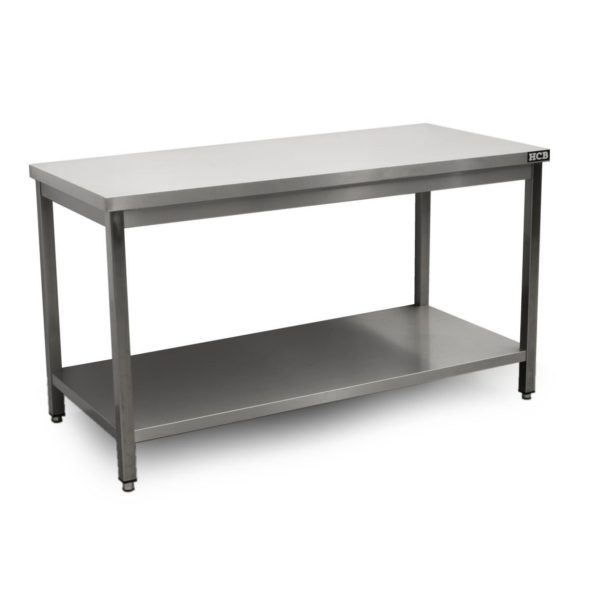HCB Pro-line Work Table - with base - 150 x 70 x 85 cm - Stainless Steel - Image 2
