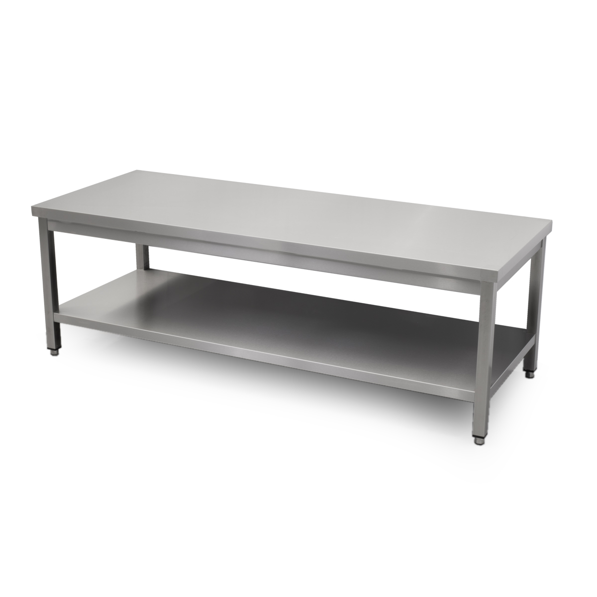 HCB Pro-line Work Table - with base - 180 x 70 x 60 cm - Stainless Steel
