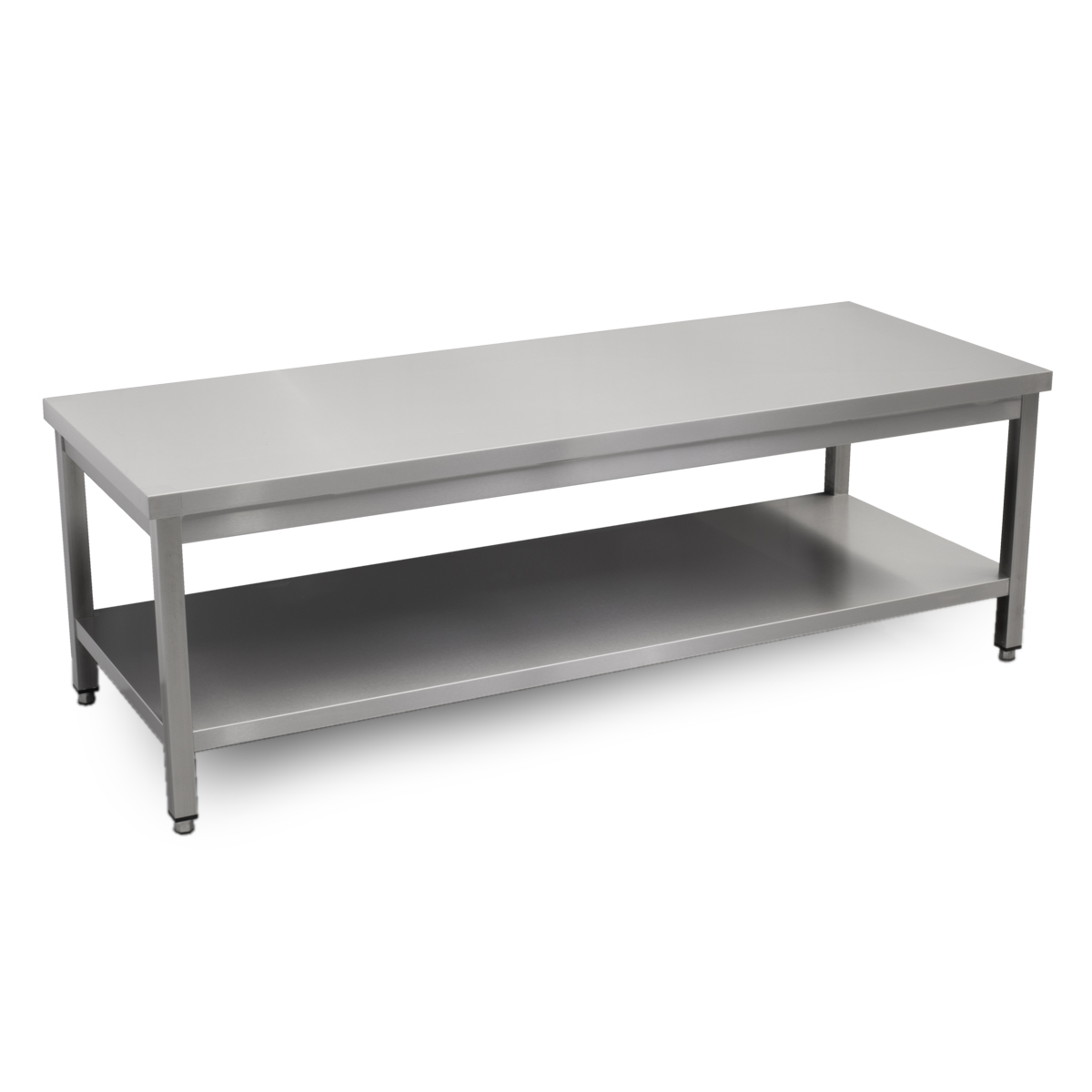 HCB Pro-line Work Table - with base - 180 x 70 x 60 cm - Stainless Steel - Image 2