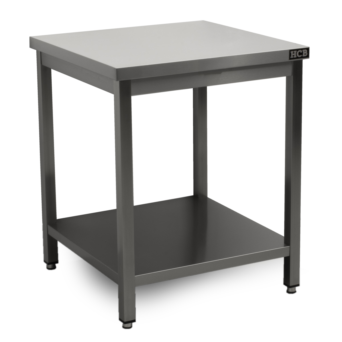HCB Pro-line Work Table - with base - 70 x 70 x 85 cm - Stainless Steel - Image 2