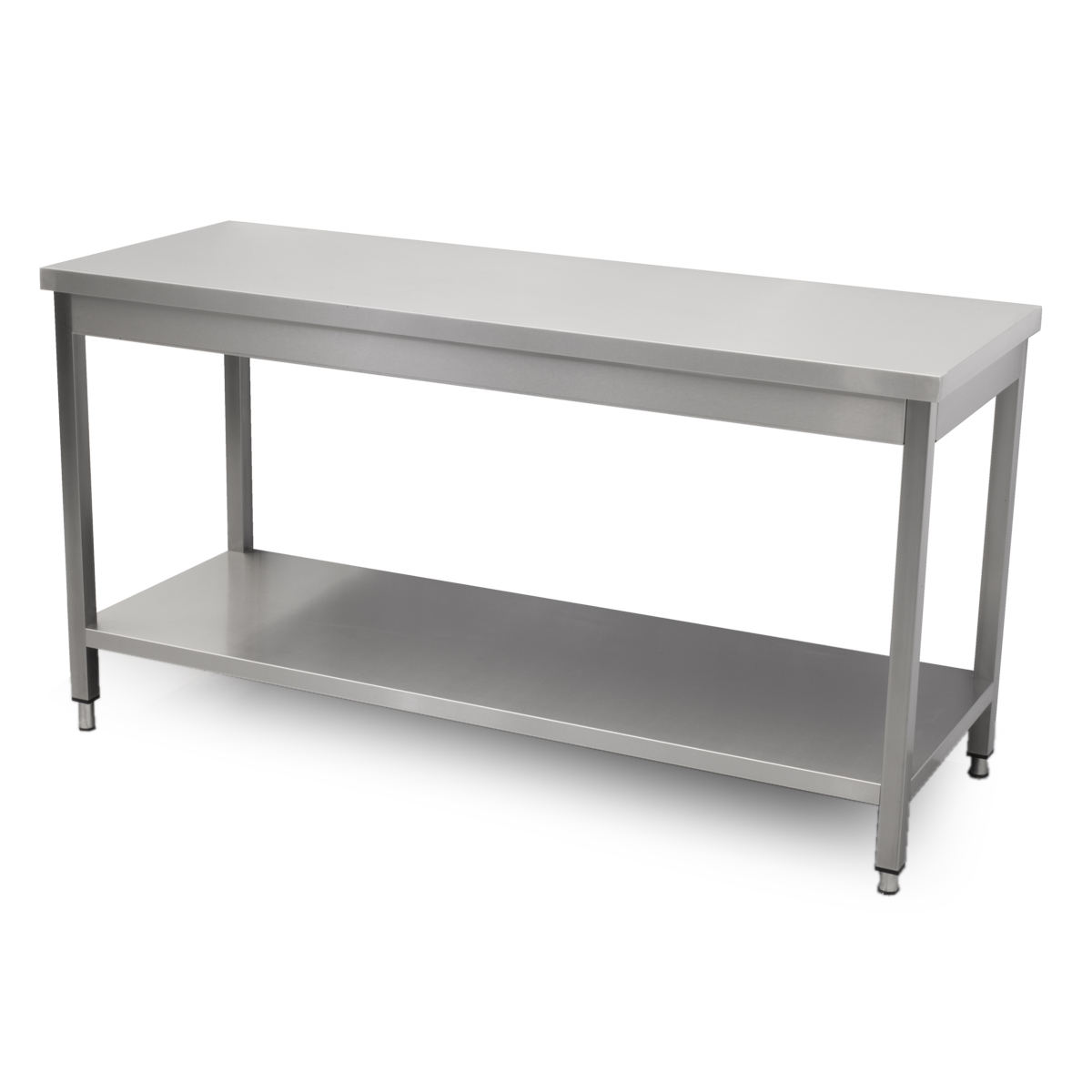HCB Basic-line Work Table - with base - 160 x 60 x 85 cm - Stainless Steel