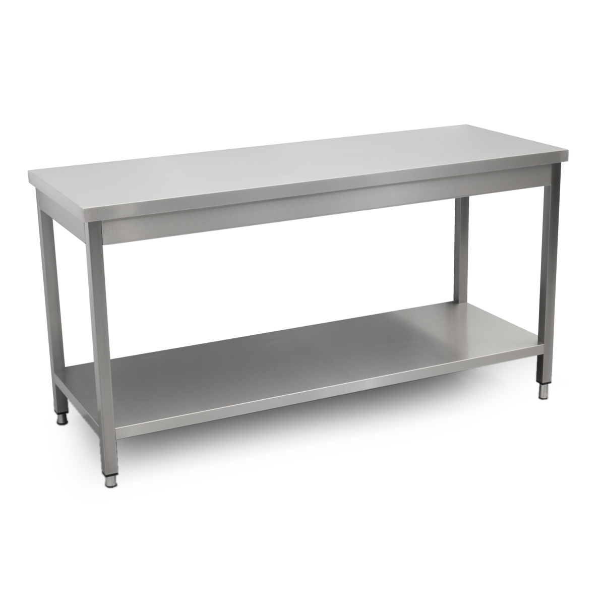HCB Basic-line Work Table - with base - 160 x 60 x 85 cm - Stainless Steel - Image 2